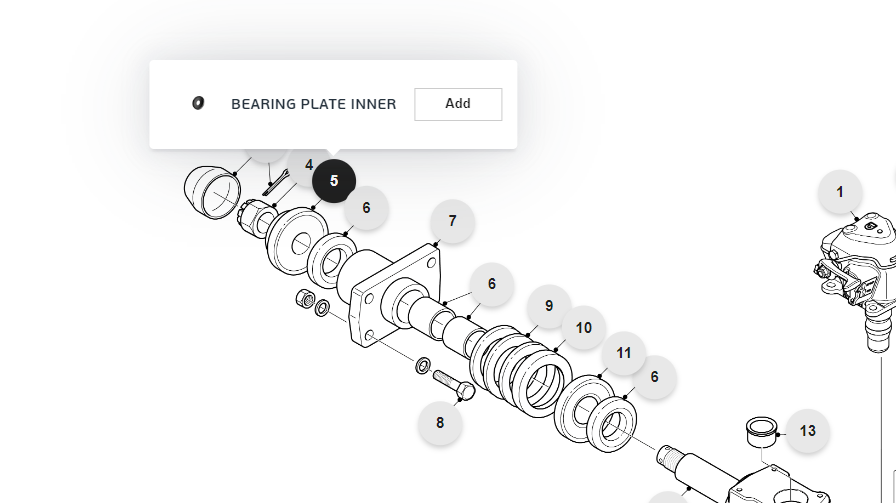 Bearing plate inner - Turners Commercials