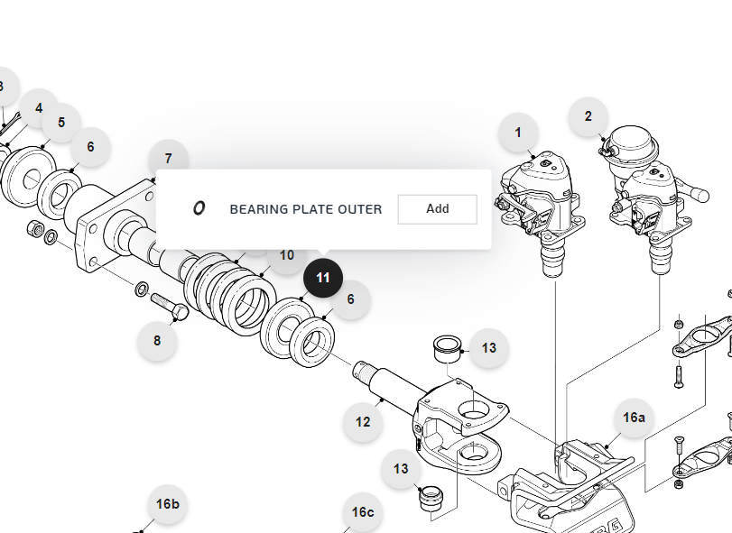 Bearing plate outer - Turners Commercials